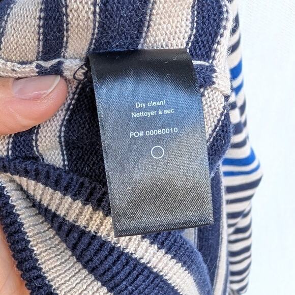 Rag & Bone Ann Striped Turtleneck Casmere/Cotton Sweater, size L - Picture 8 of 10